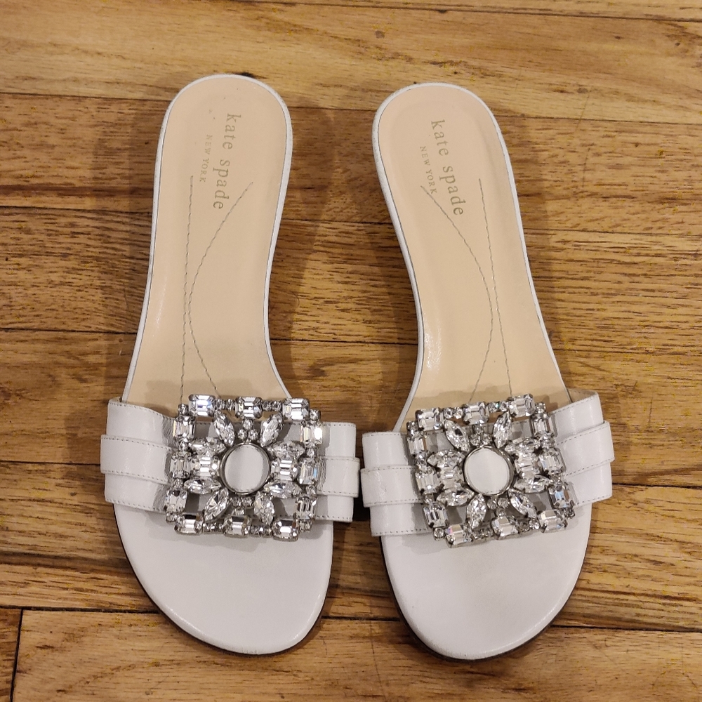 Kate Spade Jeweled slides